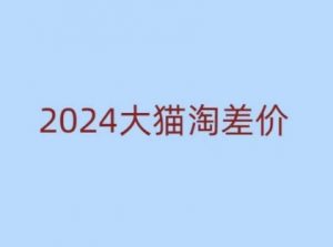2024版大猫淘差价课程，新手也能学的无货源电商课程-爱找项目网