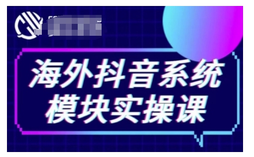 海外抖音Tiktok系统模块实操课，TK短视频带货，TK直播带货，TK小店端实操等-爱找项目网