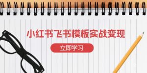 小红书飞书 模板实战变现:小红书快速起号,搭建一个赚钱的飞书模板-爱找项目网