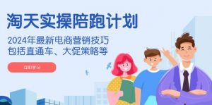 淘天实操陪跑计划,2024年最新电商营销技巧,包括直通车、大促策略等-爱找项目网