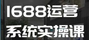 1688高阶运营系统实操课，快速掌握1688店铺运营的核心玩法-爱找项目网