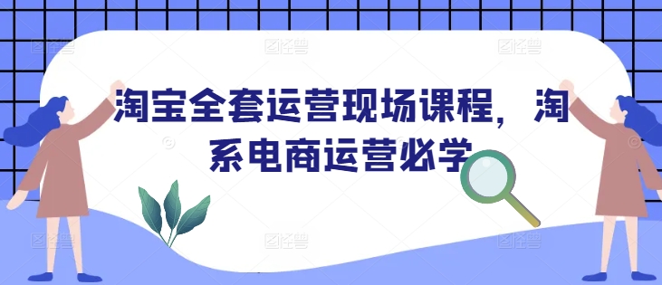 淘宝全套运营现场课程，淘系电商运营必学-爱找项目网