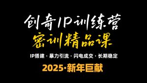 2025年“知识付费IP训练营”小白避坑年赚百万，暴力引流，闪电成交-爱找项目网