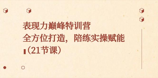 表现力巅峰特训营，全方位打造，陪练实操赋能（21节课）-爱找项目网