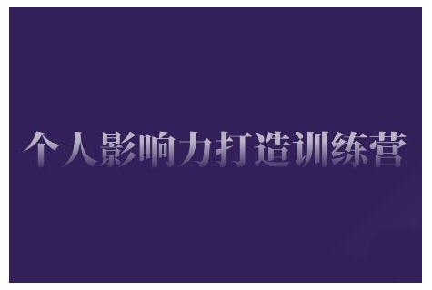 个人影响力打造训练营，掌握公域引流、私域运营、产品定位等核心技能，实现从0到1的个人IP蜕变-爱找项目网