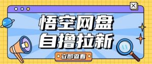 全网首发悟空网盘云真机自撸拉新项目玩法单机可挣10.20不等-爱找项目网