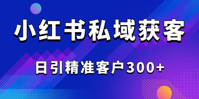2025最新小红书平台引流获客截流自热玩法讲解，日引精准客户300+-爱找项目网