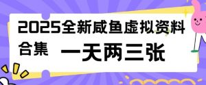 2025全新闲鱼虚拟资料项目合集，成本低，操作简单，一天两三张-爱找项目网