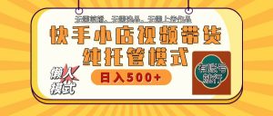 快手小店托管带货 2025新风口 批量自动剪辑爆款 月入5000+ 上不封顶-爱找项目网
