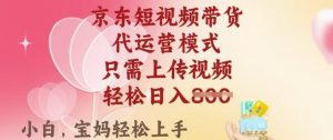 京东短视频带货，2025翻身项目，只需上传视频，单月稳定变现8k+【揭秘】-爱找项目网