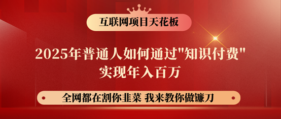 镰刀训练营超级IP合伙人，25年普通人如何通过“知识付费”年入百万！-爱找项目网