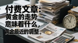 付费文章：黄金的走势意味着什么，如何看待黄金最近的调整-爱找项目网