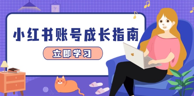 小红书账号成长指南，爆款选题+精准定位+数据分析，系统提升账号变现能力-爱找项目网