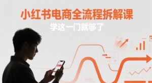 小红书电商全流程拆解课,学这一门就够了-爱找项目网