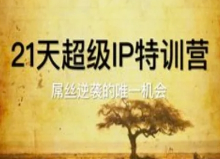 21天超级IP特训营，屌丝逆袭的唯一机会-爱找项目网
