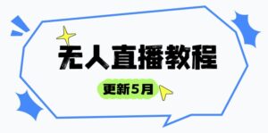 无人直播教程-更新5月，防风技术到话术，选品玩法全解析，打造直播高手-爱找项目网