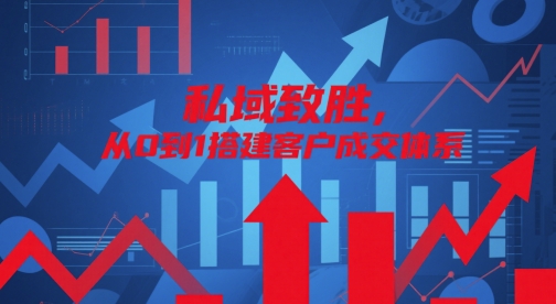 私域致胜，从0到1搭建客户成交体系-爱找项目网