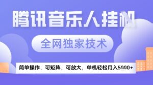 2025腾讯音乐挂G项目，全网独家技术，全新玩法，轻松月入5k+【揭秘】-爱找项目网