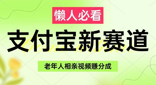 支付宝新赛道，利用老年人相亲视频，挣分成收益，轻松月入过W，操作简单-爱找项目网