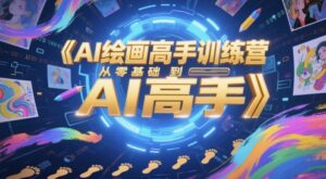 AI绘画高手训练营，从零基础到AI高手-爱找项目网