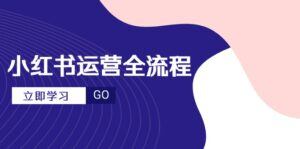 小红书运营全流程,爆款选题文案,视频制作技巧,进阶达人宝典-爱找项目网