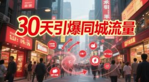 30天引爆同城流量：团购篇 认知篇 流量篇 来客篇 达人篇 老板人设IP篇 投流篇-爱找项目网