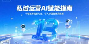 私域运营AI赋能指南，十倍效率成长心法，个人价值提升系统课-爱找项目网