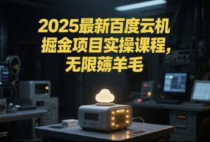 2025最新百度云机掘金项目实操课程单窗口保底5-10元月收益单窗口150+【揭秘】-爱找项目网