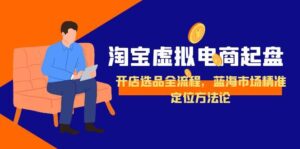 淘宝虚拟电商起盘，开店选品全流程，蓝海市场精准定位方法论-爱找项目网