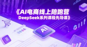 AI电商线上陪跑营，DeepSeek系列课程先导课-爱找项目网