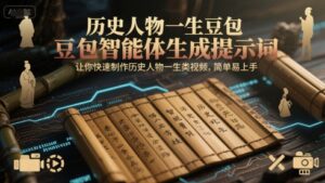 历史人物一生豆包智能体生成提示词，让你快速制作历史人物一生类视频，简单易上手-爱找项目网