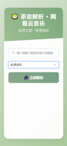 扣扣网易音乐解析UI模版 自适应双端-爱找项目网