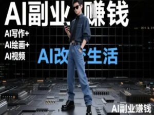 AI改变生活(Ai写作+AI绘画+Ai视频)，AI副业挣钱-爱找项目网