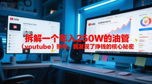 付费文章：拆解一个年入250W的油管(youtube)账号，我发现了挣钱的核心秘密-爱找项目网