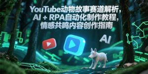YouTube动物故事赛道解析，AI+RPA自动化制作教程，情感共鸣内容创作指南-爱找项目网