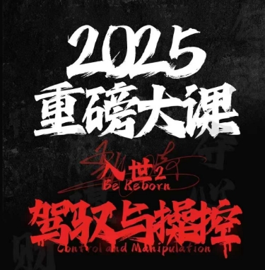 2025重磅大课，入世2，驾驭与控制-爱找项目网