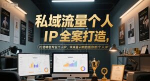 私域流量个人IP全案打造，打造特色专业个人IP，未来最值钱的是你的个人IP-爱找项目网