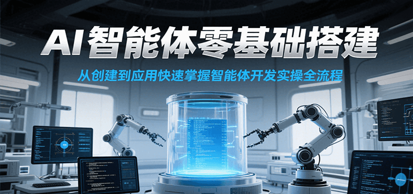 AI智能体零基础搭建实操课，从创建到应用快速掌握智能体开发全流程！-爱找项目网