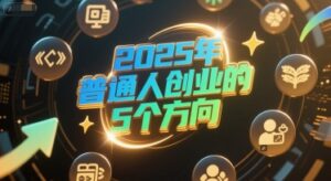 付费文章：2025年普通人创业的5个方向-爱找项目网