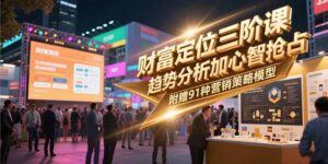 财富定位三阶课，趋势分析加心智抢占，附赠91种营销策略模型-爱找项目网