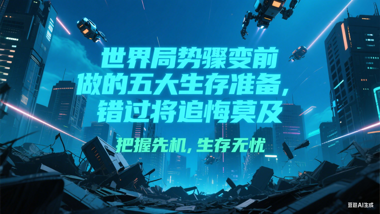 付费文章《世界局势骤变前必做的五大生存准备，错过将追悔莫及》-爱找项目网