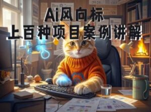 Ai风向标-附100种项目案例玩法-0基础小白到大神ai视频商业应用教学-爱找项目网