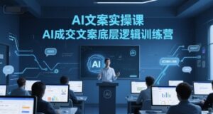 AI文案实操课，AI成交文案底层逻辑训练营-爱找项目网