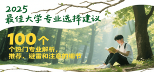 2025最佳大学专业选择建议，100个热门专业解析，推荐、避雷和注意的细节-爱找项目网