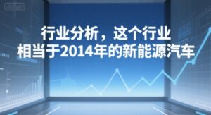 付费文章：行业分析，这个行业，相当于2014年的新能源汽车-爱找项目网