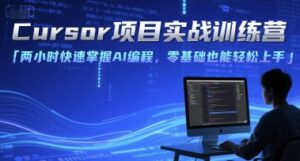 Cursor项目实战训练营,两小时快速掌握AI编程,零基础也能轻松上手-爱找项目网