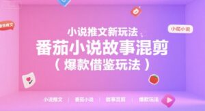 小说推文新玩法，番茄小说故事混剪(爆款借鉴玩法)-爱找项目网