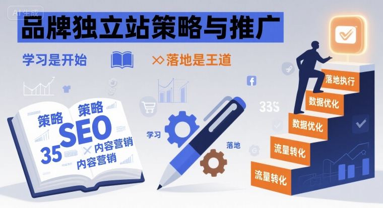 品牌独立站策略与推广，学习是开始，落地是王道-爱找项目网