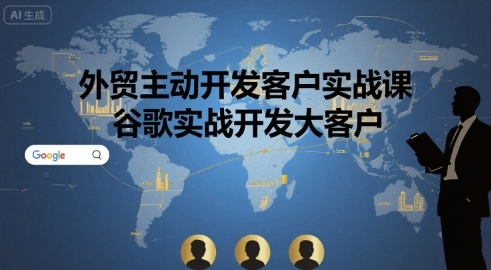 外贸主动开发客户实战课，谷歌实战开发大客户-爱找项目网