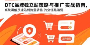 DTC品牌独立站策略与推广实战指南，系统讲解从建站到流量转化的全链路运营-爱找项目网